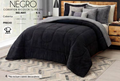 COBERTOR BICOLOR NEGRO (1 PIEZA)