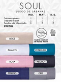 JUEGO DE SÁBANAS ULTRA SUAVES SOUL