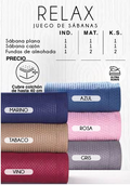 JUEGO DE SÁBANAS ULTRA SUAVES RELAX