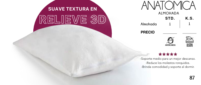ALMOHADA ANATÓMICA
